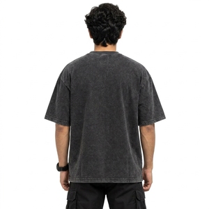 T-shirts amples et respirants pour hommes, t-shirts oversize pour hommes, tissu en coton respirant et confortable, streetwear urbain - Product Image 2