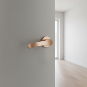 Elegant Solid Brass <b>Door</b> <b>Handle</b> <b>Set</b> with Mortise Lock | Luxury Designer Lever <b>Handles</b> for Interior <b>Doors</b> | Office & Hotel Decor - Product Image 2