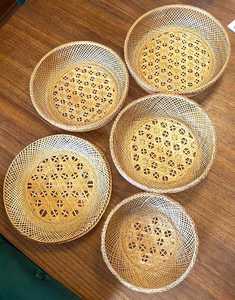 Paniers gigognes en bambou et rotin tressés à la main de haute qualité avec base en plateau – Vente en gros, Fournisseur d'usine OEM - Product Image 1