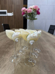 Verres en coquillages faits à la main, décoration en coquillages, verres à boire pour la maison et les boutiques de cadeaux - Product Image 4