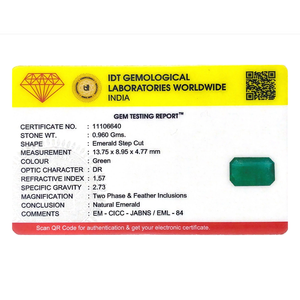 Natural Zambian Emerald 4.8 Carat Loose Gemstone Emerald Cut for Fine Jewelry - Product Image 4