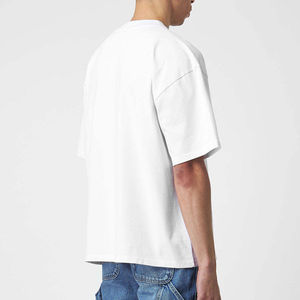 T-shirt uni pour homme, coupe ajustée, coton doux, col rond moderne, confortable pour tous les jours, vêtements de mode américains - Product Image 3