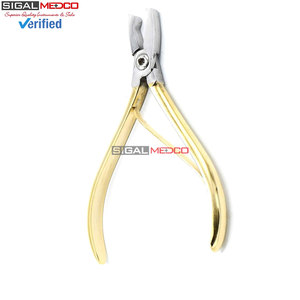 Pince dentaire orthodontique Dela Rosa plaquée or, outil de pliage de fil orthodontique, instrument chirurgical - Product Image 3