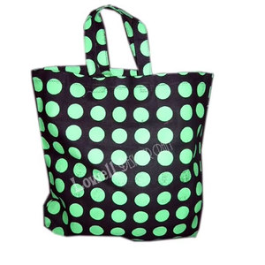 Indian Manufacturer’s Premium Natural Super Quality Canvas Wholesale Shopping Tote <b>Bags</b> with Durable <b>Long</b> Handles Stylish Polka - Product Image 1