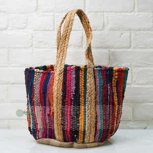 Sacs à bandoulière Tyntra 2026 en jute et coton de style bohème pour femmes, design élégant à fermeture ouverte pour la plage, les fêtes et le shopping - Product Image 5