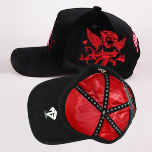 High Quality Custom Vintage Classic Embroidery Logo 5 Panel Suede <b>Baseball</b> <b>Cap</b> Curved Brim Sports - Product Image 1