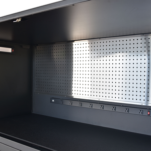 Matte Black Powder Coated Steel 10 Drawer Tool <b>Cabinet</b> Family keywords: for Garage Workshop Storage Use - Product Image 4