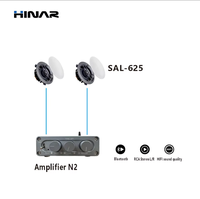 HINAR 2.1 Channel 6.5 Inch Sistem Speaker Plafon Amplifier Kelas D Bluetooth RCA Optical USB Audio Kit