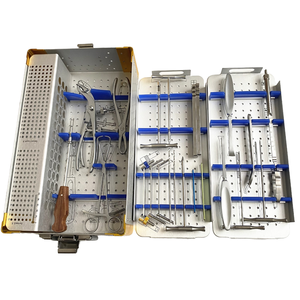 Juego de Instrumentos Quirúrgicos Ortopédicos, Kit de Taladro para Huesos de Acero Inoxidable, Herramientas para Cirugía Espinal, Bandeja para Uso Hospitalario - Product Image 1