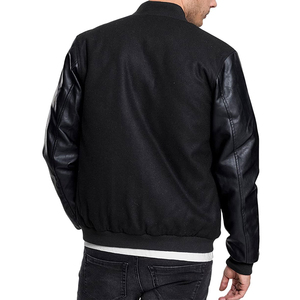 <b>Men</b> Customized Wool <b>Long</b> Sleeves Top Quality and Best Selling Varsity <b>Jackets</b> For Online sale - Product Image 5
