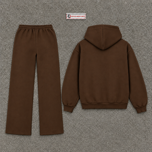 Brown Zip Up Hoodie Tracksuit Set <b>Mens</b> Oversized Streetwear Jogger <b>Pants</b> Casual Sportswear Gym Workout <b>Lounge</b> Wear Matching Outf - Product Image 6