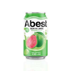 Bebida de jugo de guayaba fresca Abest en latas de 330ml con lo mejor de los refrescos vietnamitas - Product Image 1