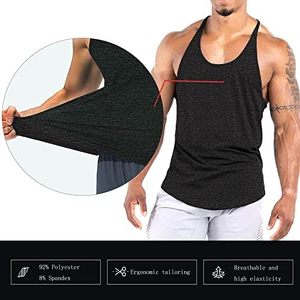 Nouvel arrivage : Débardeur stringer personnalisé pour homme, taille XL, en coton, pour la gym et le fitness, sans manches, pour l'entraînement - Product Image 6