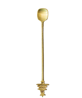 Cuillère à bar en laiton au design simple, tendance et durable, avec long manche, options de logo et de taille personnalisées pour les mariages, les fêtes et la décoration intérieure