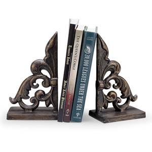 Sujetalibros de Hierro Duraderos, Soporte Premium para Libros, Organizador Decorativo para Estanterías de Biblioteca, Accesorio de Almacenamiento Moderno para Espacios de Trabajo - Product Image 1