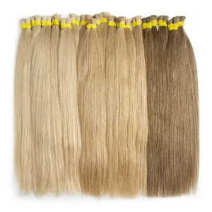 ผมแท้เวอร์จินอินเดียแบบเรมี่ สีบลอนด์ตรงยาว  แบบดับเบิ้ลดรอว์น  ฐานไหม  ความหนาแน่น 100%  แบบเป็นมัด - Product Image 1