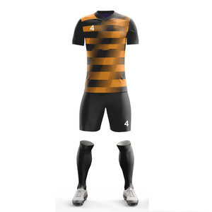 Nouvelle arrivée, uniforme d'équipe de club, couleur unie, vêtements de sport imprimés numériquement, ensembles d'uniformes de club de football, polyester/nylon léger - Product Image 2
