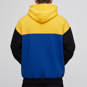 Sweat-shirts à capuche surdimensionnés en molleton 100 % coton de haute qualité, 580 grammes, avec épaules tombantes, logo brodé personnalisé, teinture unie - Product Image 2