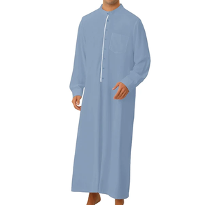 Nouvelle édition de vêtements islamiques pour hommes pakistanais et afghans, Jubbah Thobe de haute qualité, style Qatar, robes Kaftan à prix de gros - Product Image 4