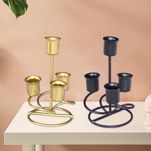 Soporte de portavelas de latón de calidad de tendencia clásica hecho a mano Navidad hogar regalo decorativo objeto acentos hechos en India - Product Image 4