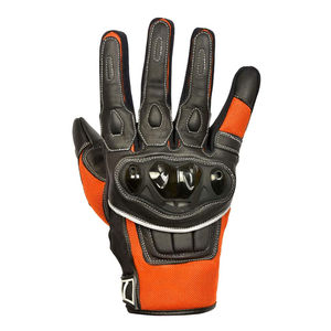 Gants de moto durables en cuir avec protection complète des doigts, antidérapants, pour hommes, fonction tactile - Product Image 6