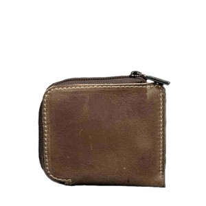 Premium Brown Genuine Leather Zippered Wallet Slim Mini Coin <b>Purse</b> Contrast Stitching Compact Credit Card Pocket Key Cash Pouch - Product Image 2