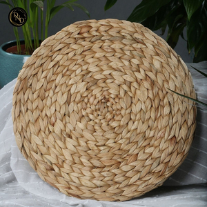 Tapis de drainage en jacinthe d'eau tressé 30cm 5mm Antidérapant Écologique Anti-brûlure Durable Léger Fait main Lavable Résistant à la chaleur - Product Image 6