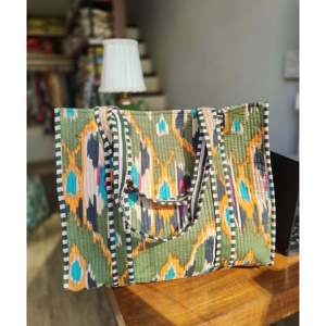 Bolsa de Mano Promocional Ikat Olive - Product Image 2