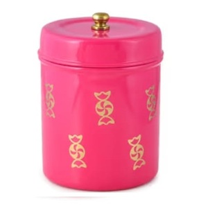 ชุดกระปุกโลหะเคลือบเงาสำหรับเก็บชา กาแฟ และน้ำตาล  ชุด 3 ใบ ราคาประหยัด - Product Image 2