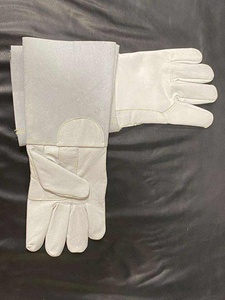 Welding <b>Gloves</b> Leather Waterproof Anti-Vibration Palm Protection Multi-Functional Wear-Resistant Silicone-Free - Product Image 4