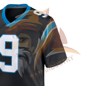 Maillot de football américain le plus vendu, 100% polyester, grande taille, antibactérien, séchage rapide, respirant - Product Image 3