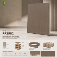 Panneau de particules MFC Jinbase FF2582 Chêne Gris 18mm E0, découpé sur mesure pour l'ameublement et la menuiserie