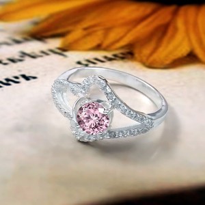 Anillo de Morganita Rosa, Plata de Ley 925, Corte Redondo, Chapado en Oro de 14K, Joyería Hecha a Mano, Regalo de Compromiso - Product Image 3