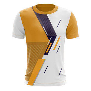 T-shirt d'été de haute qualité à sublimation, manches courtes, coupe classique, respirant, mélange coton-polyester, décontracté, style Ringer - Product Image 2