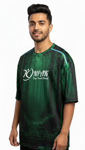 Camiseta Sublimada Oversize para Hombre, Estilo Urbano, Casual, para Uso Diario, Corte Regular, Poliéster/Algodón, Antiarrugas, Transpirable - Product Image 5