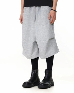 Wholesale Men Casual Shorts New Fashion Men's Light Gray <b>Elastic</b> Waist Shorts Fitness Breathable Relaxed Fit Shorts with Pockets - Product Image 3