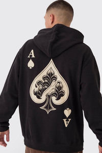 Manufacturer Custom Wholesale Men's Unisex Stylish Oversized Beaded Hoodie 100% Cotton Solid Lining Plain Dyed Loose Fit Winter - Product Image 3