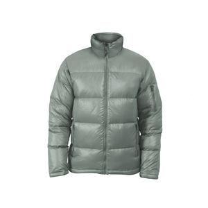 Veste d'extérieur pour homme, style simple de haute qualité avec col montant, en tissu tricoté de laine pour l'hiver, doudoune pour homme - Product Image 1