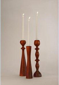 Rustic Luxury Acacia Wood <b>Candle</b> Stand 8 Inch Handmade Wooden <b>Candle</b> <b>Holder</b> for Home Table Decor Decorative Homeware - Product Image 4