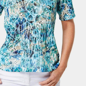 Nouvelle Collection : T-shirt Femme Tricoté Anti-Plis Écologique à Manches Courtes pour Sport, Entraînement et Tenue Décontractée - Product Image 5