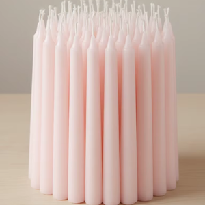 Velas Cónicas de Color Rosa Pálido, Hechas a Mano, en Paquete al por Mayor, Ideales para Pedidos al por Mayor, Organizadores de Eventos y Mayoristas - Product Image 2