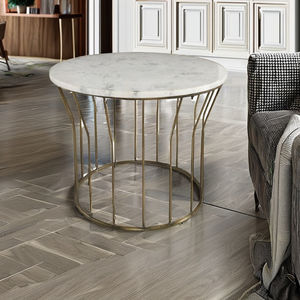Marco de hierro macizo nueva mesa de latón y mármol de aspecto atractivo a precio razonable superventas calidad superior superventas - Product Image 1