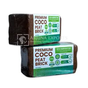Supplier Of Top Quality Direct Factory Supply 100% Natural Coconut Coir Pith Coco Peat 650 Gram Brick For Toilet Composting