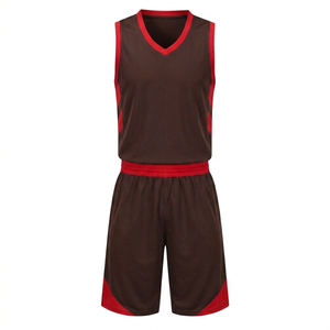 Ensemble de maillots de basketball respirants en polyester à séchage rapide, grande taille, design personnalisé, nom de l'équipe, uniforme de basketball - Product Image 1