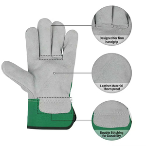 Wholesale Price Working Gloves Leather Safety Work Gloves <b>Cow</b> Split Leather Welding Gloves For Industrial Use - Product Image 3