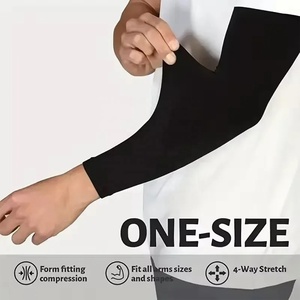 Manchon de compression sportif pour bras, protection UV, évacuation de l'humidité, élastique, écologique, résistant à l'eau, imprimé numérique, cyclisme - Product Image 6