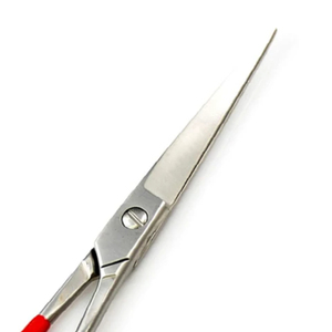 Ciseaux professionnels en acier inoxydable pour coiffeurs - Grade A+ Ciseaux de barbier pour droitiers à pointe arrondie 32 dents Moyen - Product Image 5