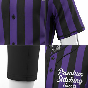 Derniers modèles d'uniformes de baseball, créez vos propres uniformes de baseball et de softball pour hommes, ensemble maillot et pantalon, séchage rapide, 100 % polyester - Product Image 6