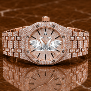 Reloj de Lujo para Hombre, Mecánico, con Moissanita, Clásico, de Moda, Edición Limitada, Correa de Goma, Analógico, de Acero Inoxidable - Product Image 1