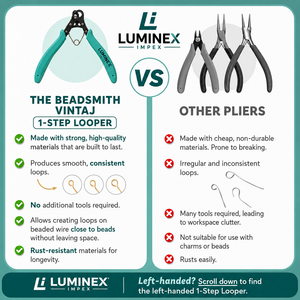 LUMINEX IMPEX LUB=113 <b>Long</b> <b>Nose</b> Stainless Steel Lightweight Smooth Work Jewelry Making Polishing Pliers for Bracelet Making DIY - Product Image 3